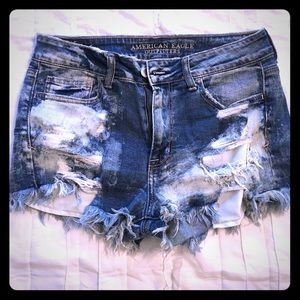 American Eagle Hi-Rise Shortie Shorts